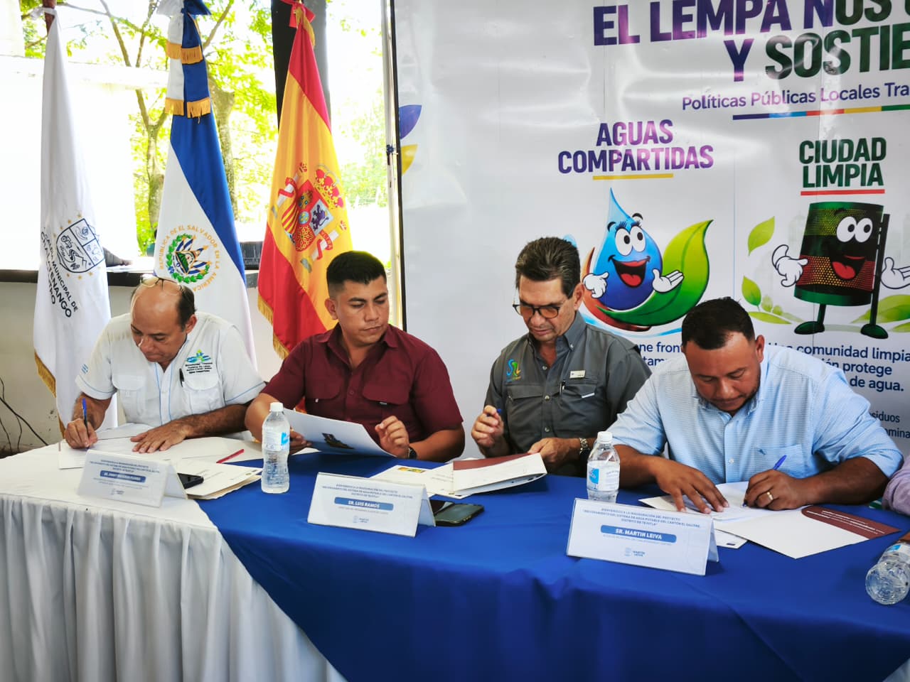 Inauguración de proyecto de abastecimiento de agua potable en El Salitre
